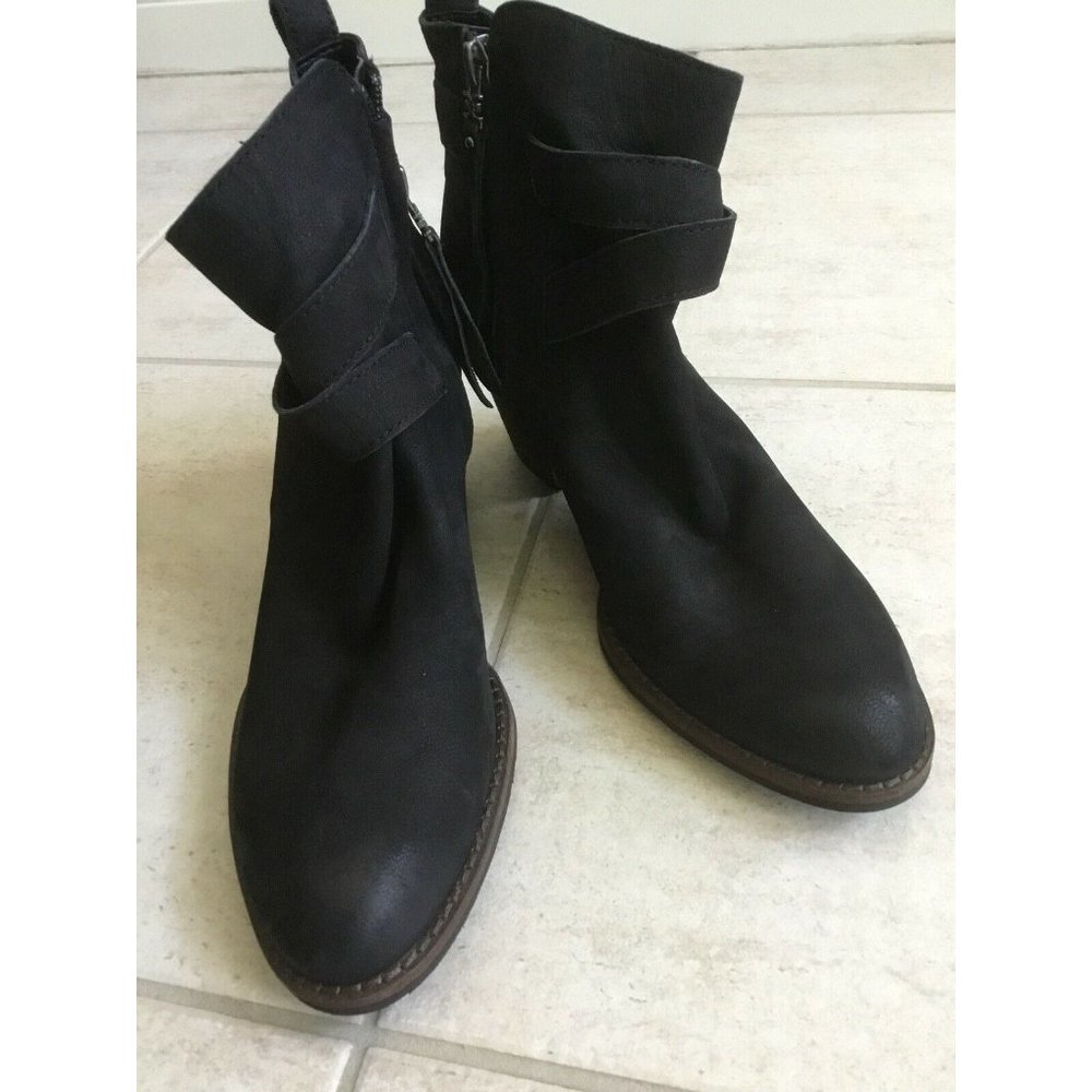 NEW Sam Edelman Morris Black Leather suede Ankle 8
